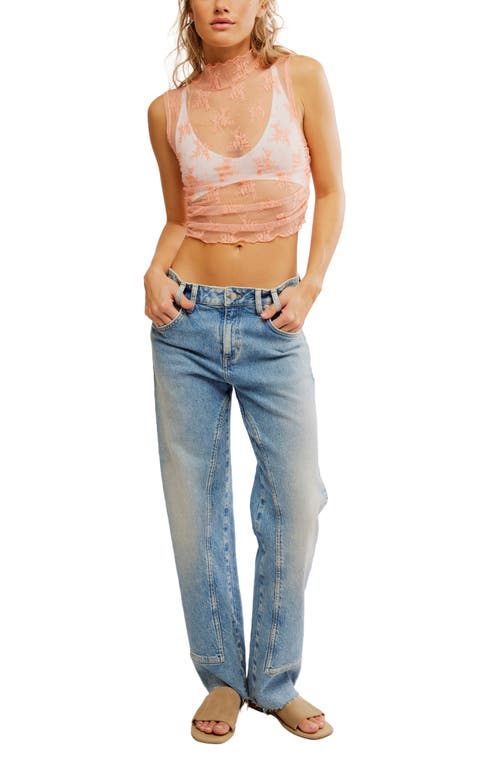 Shop Free People Nice Try Sheer Lace Tank