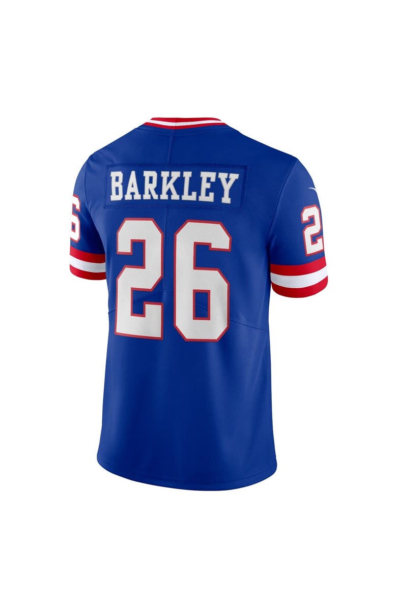 Nike Men's Nike Saquon Barkley Royal New York Giants Classic Vapor Limited Player Jersey, Alternate, color,