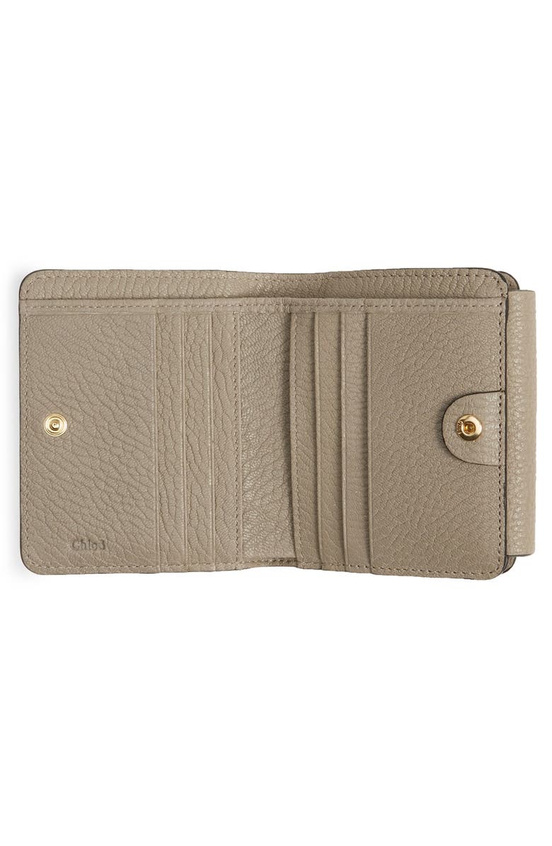 Chloé 'Drew' Calfskin Leather Square Wallet, Alternate, color,