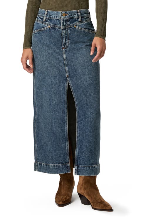 Tayler Denim Maxi Skirt (Reading)
