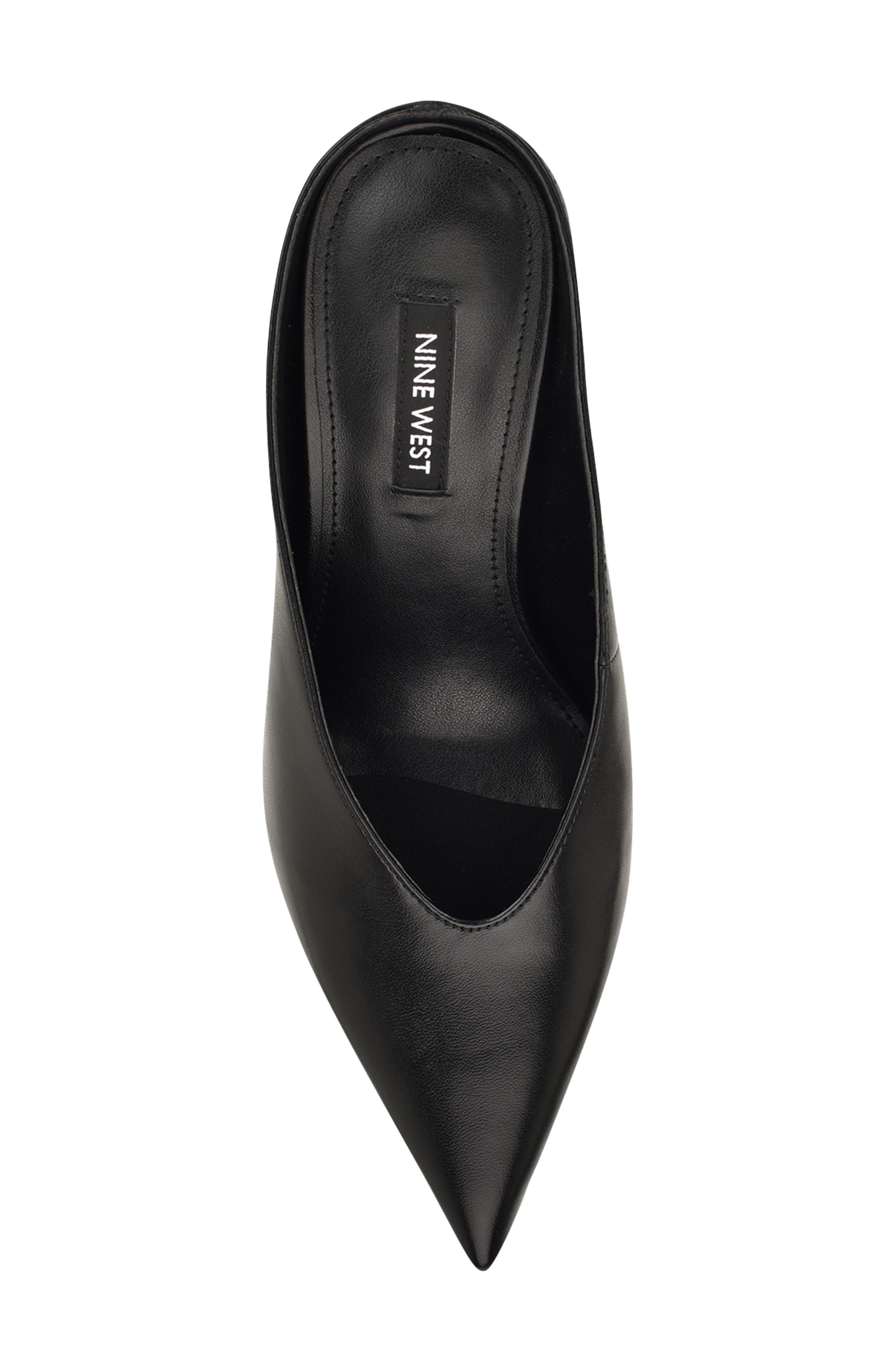 Nine West Verra Pointed Toe Mule, Alternate, color, Black