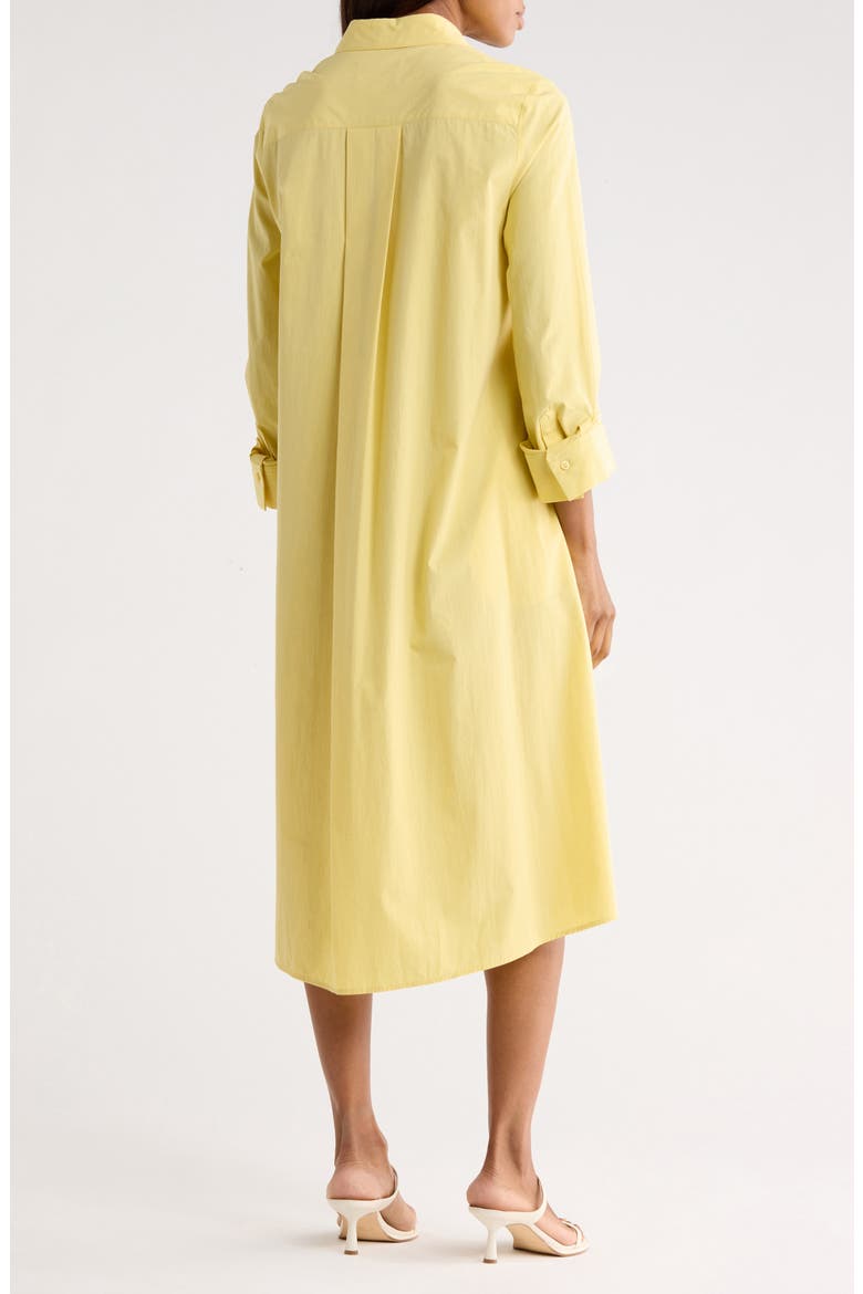 Jennys Long Sleeve Cotton Shirtdress, Alternate, color, MAIZE
