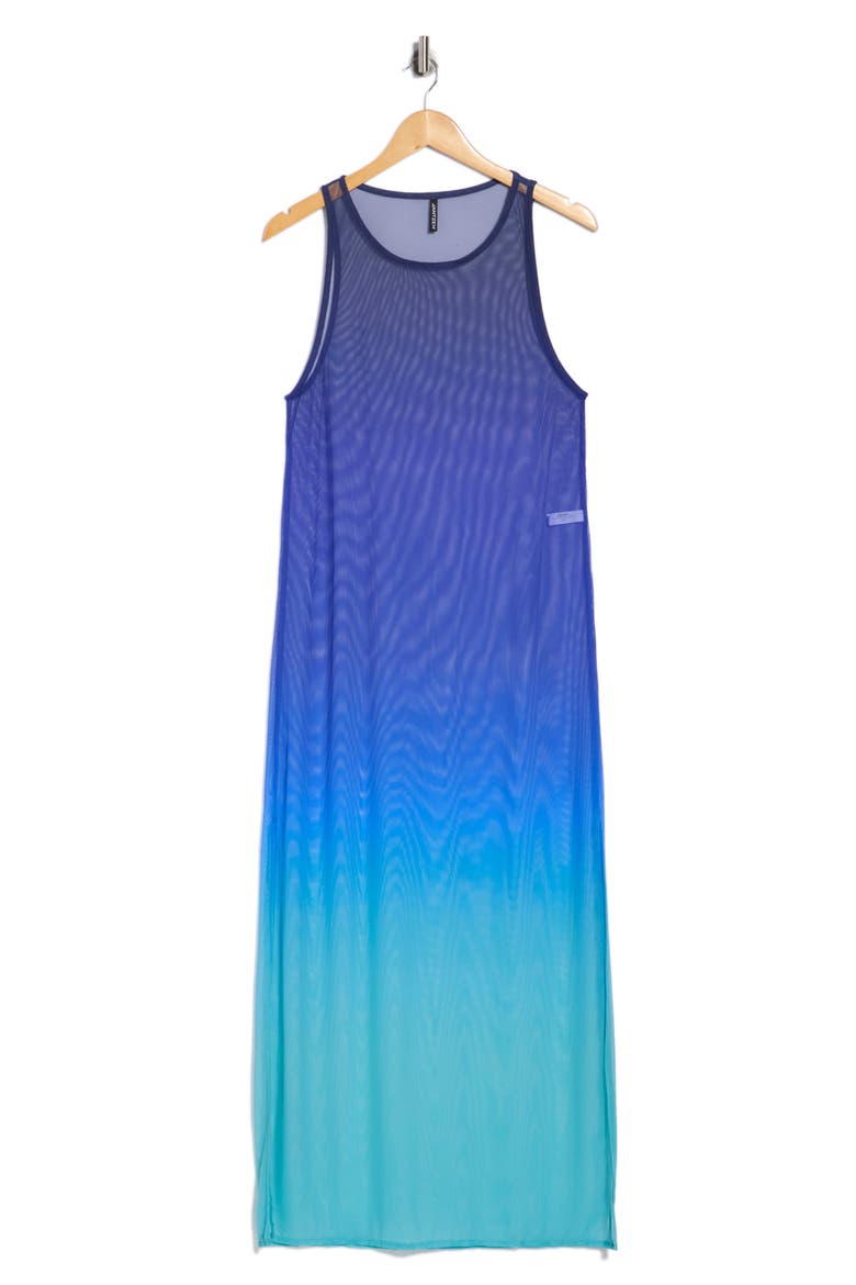 Sunset Spirit Lilia Knit Mesh Cover-Up Dress, Alternate, color, COBALT