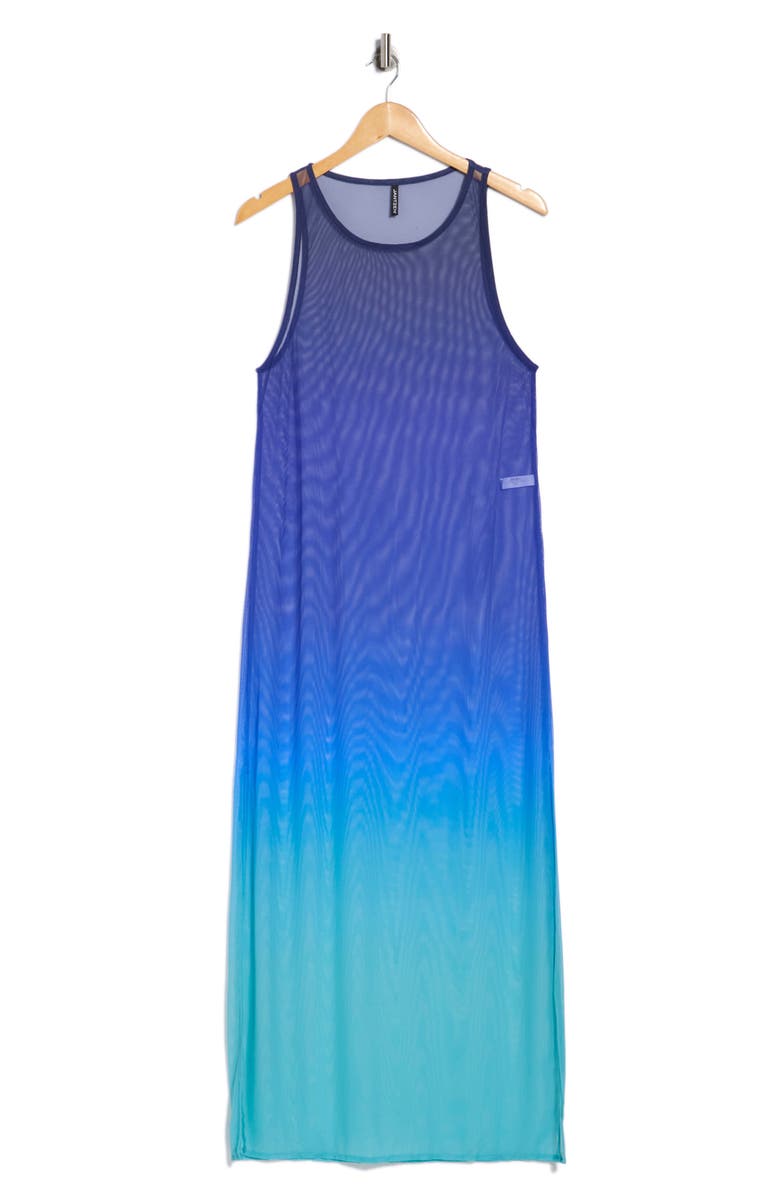 JANTZEN Sunset Spirit Lilia Knit Mesh Cover-Up Dress, Alternate, color, Cobalt