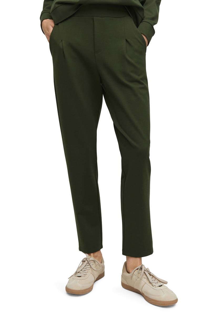 MANGO Inverted Pleat Joggers, Main, color, 