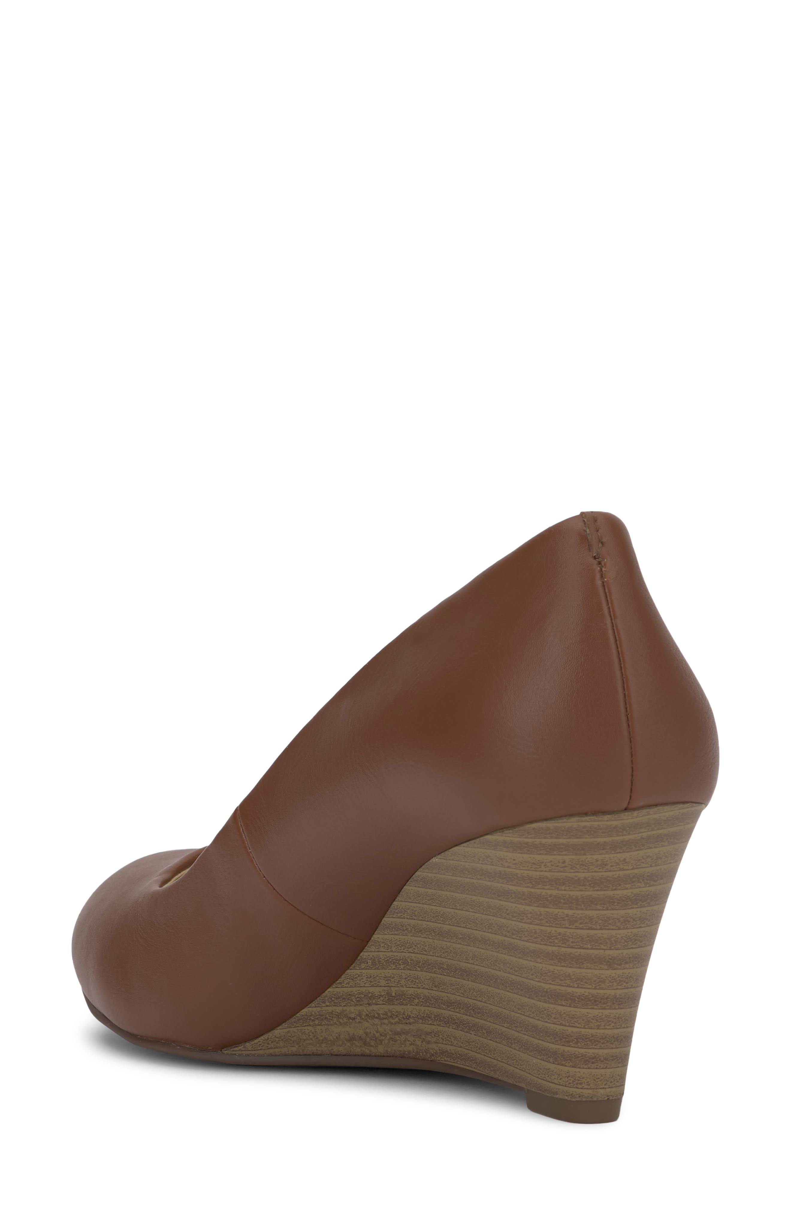 Sampson Wedge Pump, Alternate, color, ALMOND