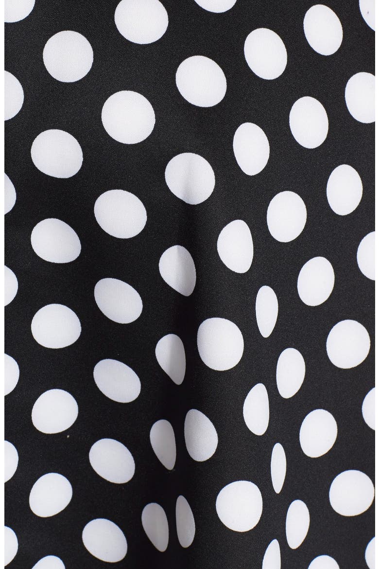 Knit A-Line Skirt, Alternate, color, BLACK/WHITE PRINT