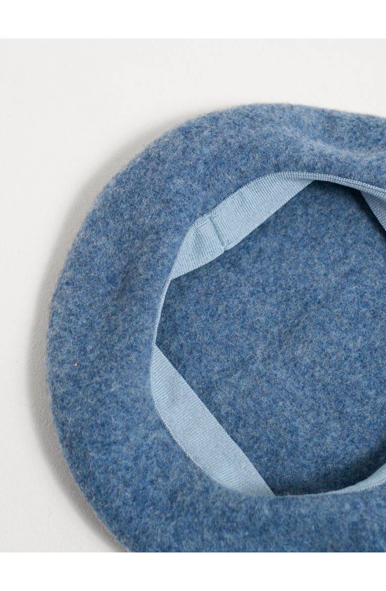 Lost Pattern "Bon Chic" Wool Beret, Alternate, color, Dusty Blue