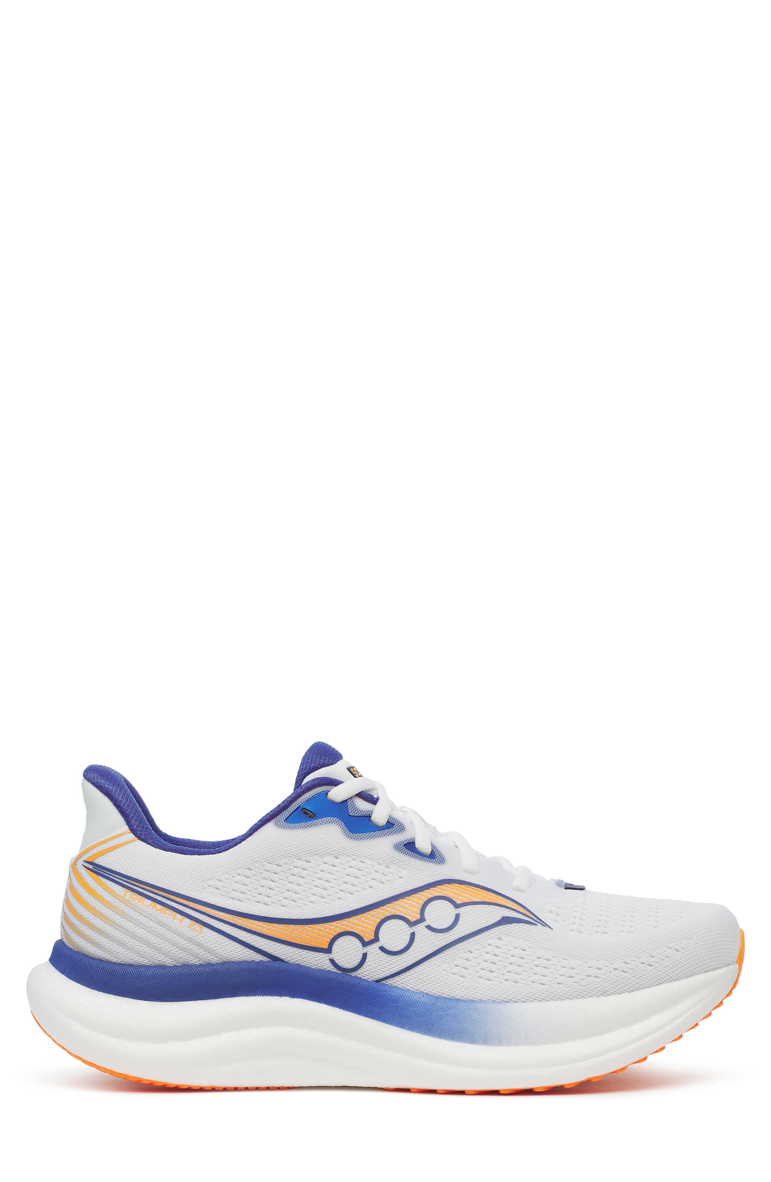 Triumph 23 Running Shoe, Alternate, color, WHITE/ AZURITE