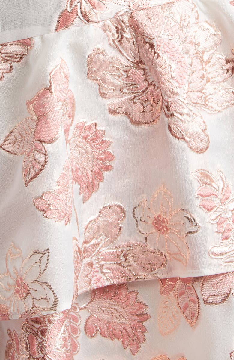 Alice + Olivia Loryn Floral Print Minidress, Alternate, color, English Rose