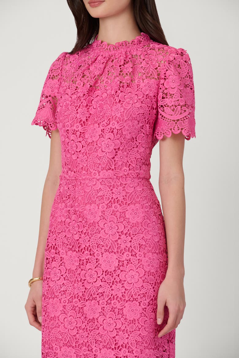 Floral Lace Vivienne Dress, Alternate, color, Wild Orchid