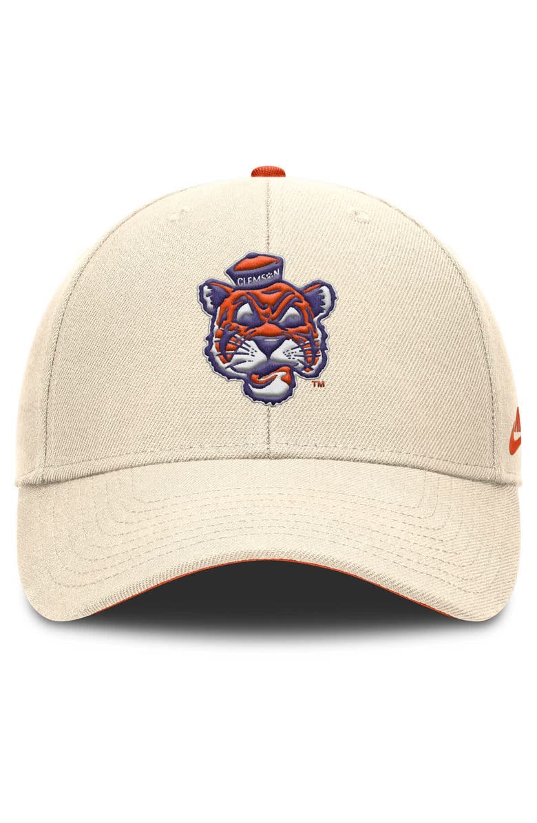 Nike Men's Nike Natural Clemson Tigers Rise Legacy Adjustable Hat, Alternate, color, Natural