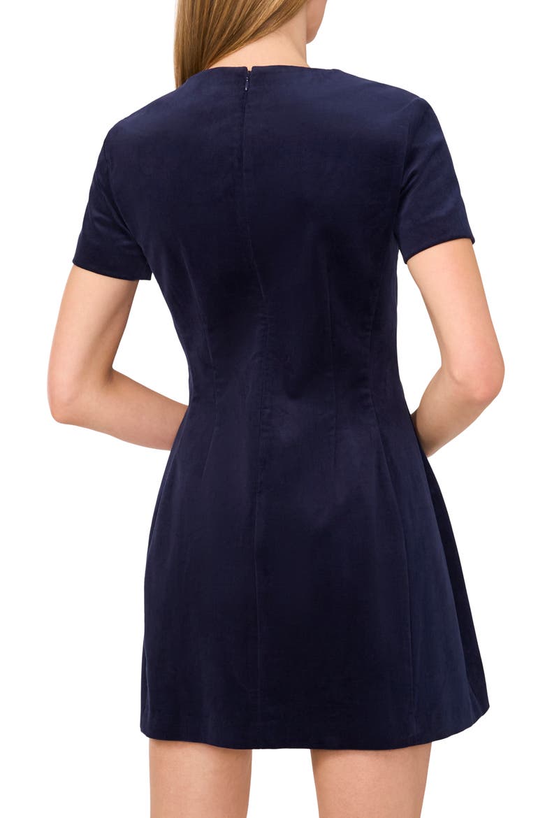 Stretch Cotton Corduroy Minidress, Alternate, color, BARITONE BLUE