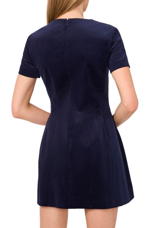 Ted Baker Cordis Placket Corduroy Mini Dress In Blue