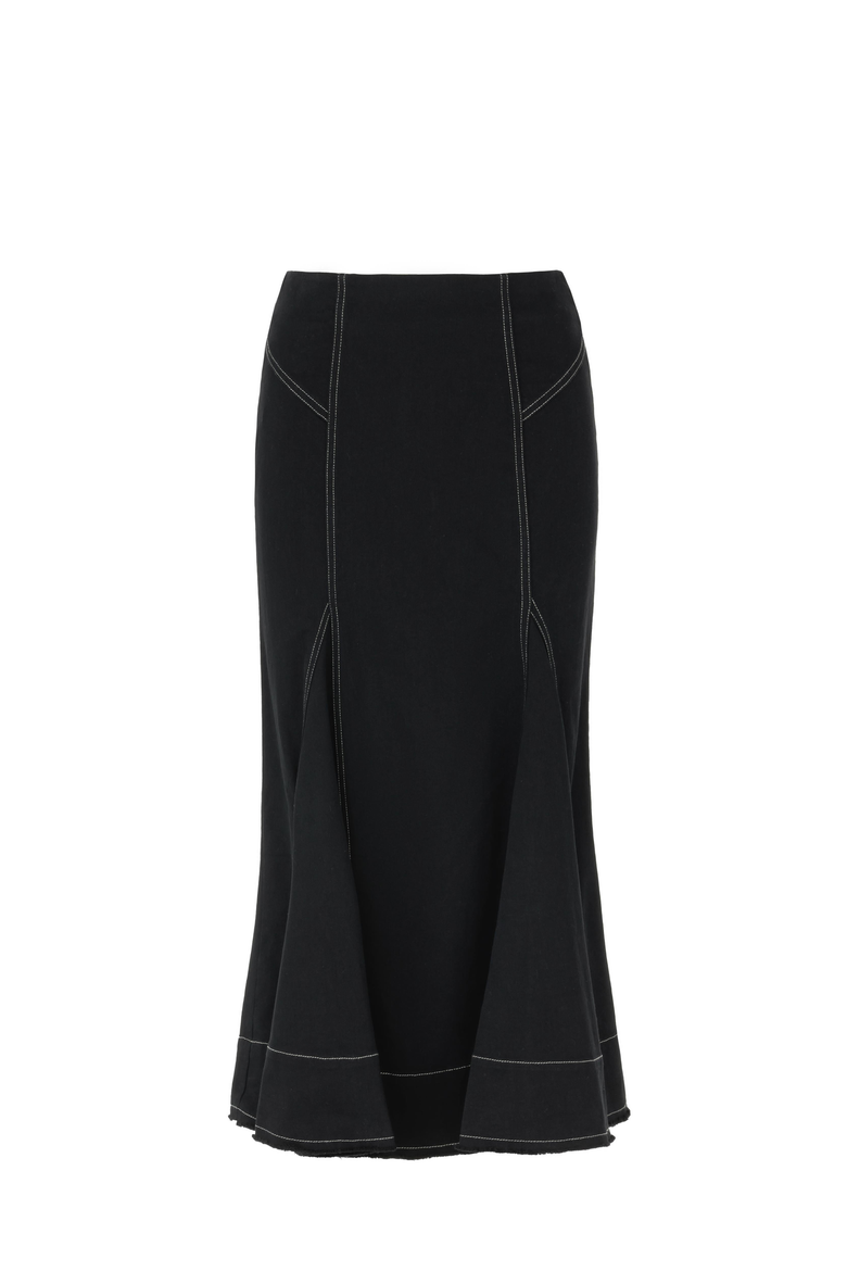 Jade Skirt, Alternate, color, Black / White Stitch