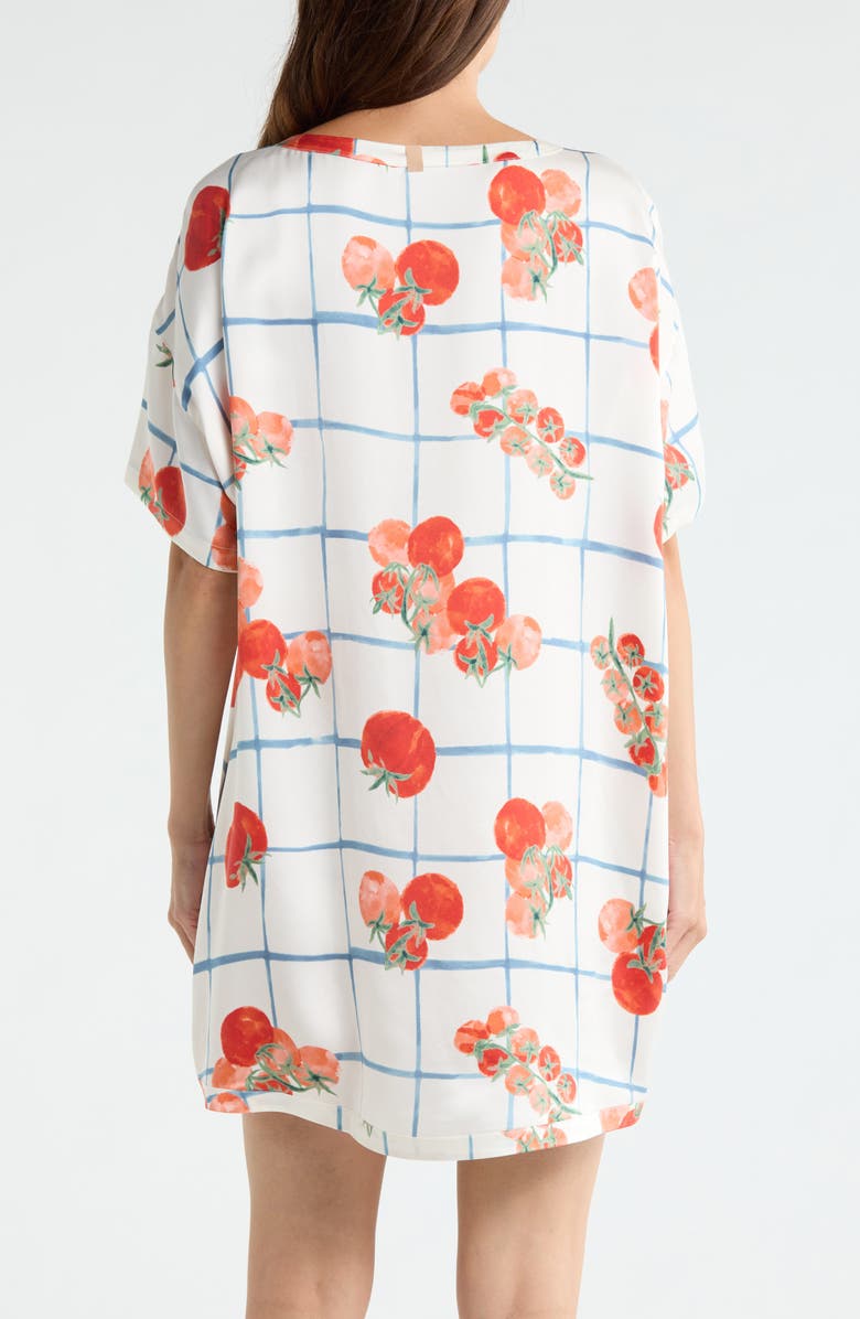 Lunya Oversize Silk Sleepshirt, Alternate, color, Summer Harvest