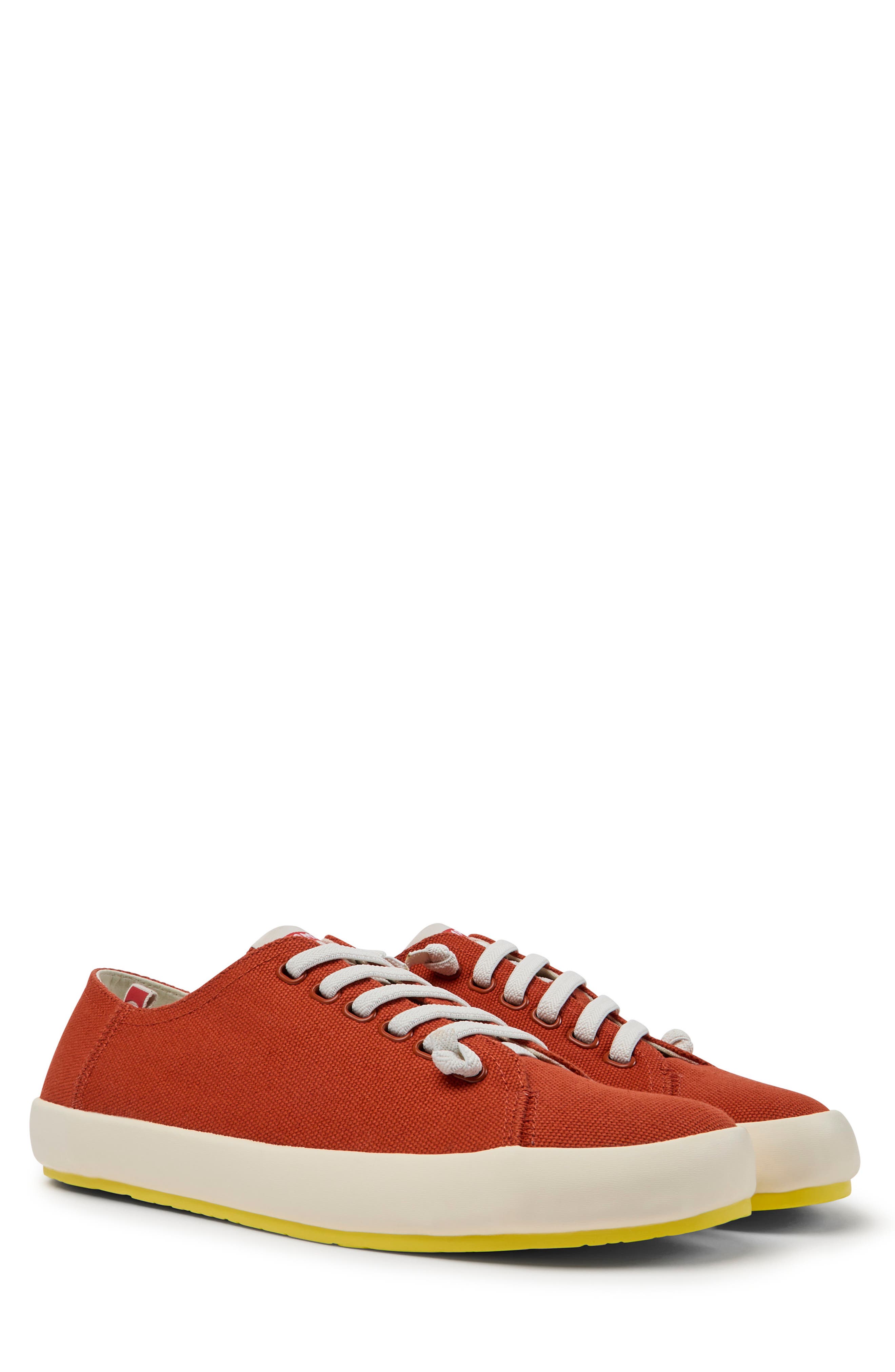 Peu Rambla Sneaker, Main, color, MEDIUM RED