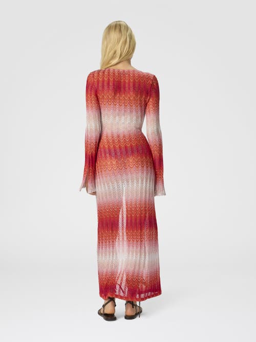 Missoni Long Cover-up With Cut-out Details In Multi