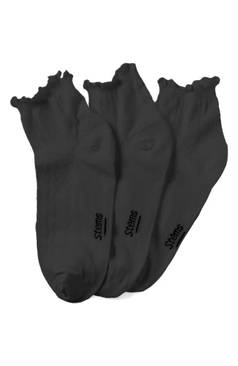 Pointelle 3-Pack Ankle Socks