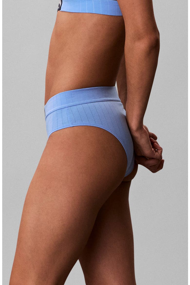 Heritage Classic Cotton Rib Bikini, Alternate, color, BLUE DESCENT