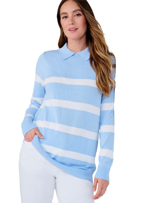 Pullover Collared Polo Sweater (Plus)