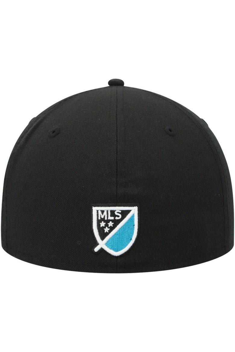 Men's New Era Black Charlotte FC Primary Logo 59FIFTY Fitted Hat, Alternate, color, Black