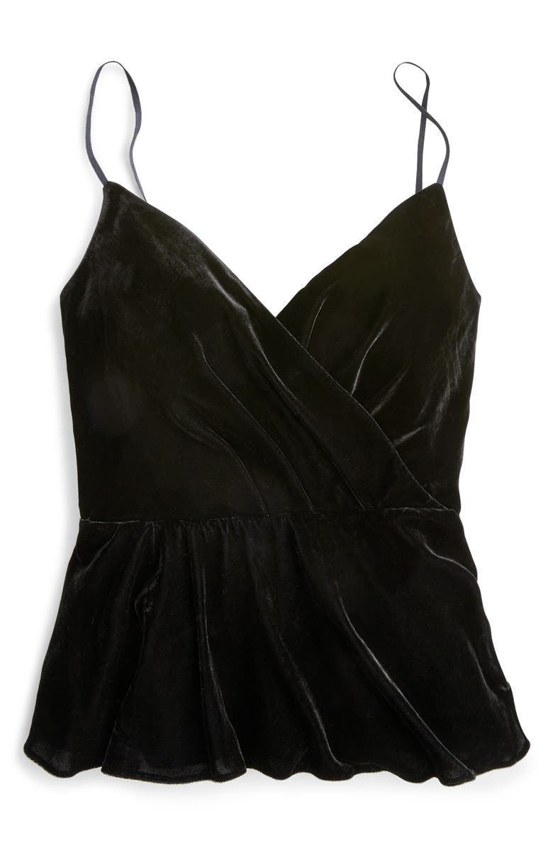 J.Crew Hudson Drapey Velvet Top, Main, color, 
