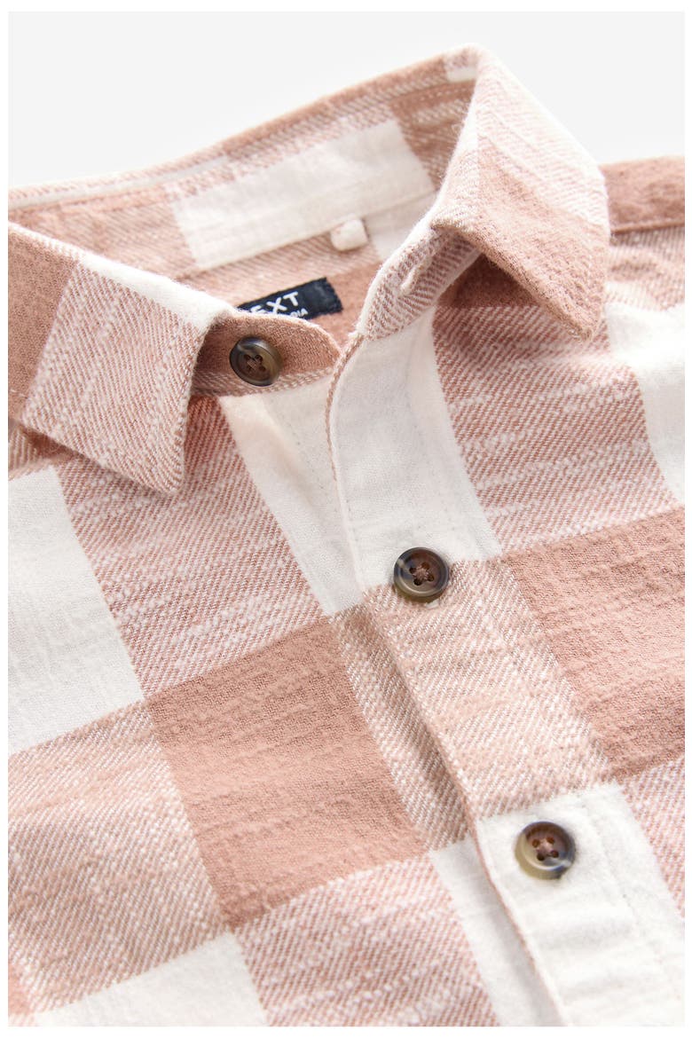 Kids' Buffalo Check Flannel Button-Up Shirt, Alternate, color, BROWN
