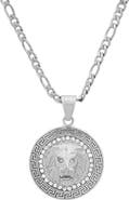 HMY JEWELRY Men's Stainless Steel Lion Head Pendant Necklace