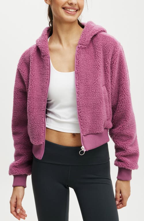 COTTON ON BODY COTTON ON BODY HOODED SOFT FLEECE ZIP THROUGH JACKET 