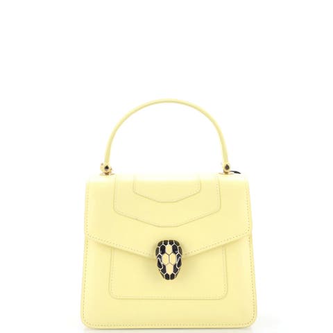 Serpenti Forever Top Handle Bag Leather Small