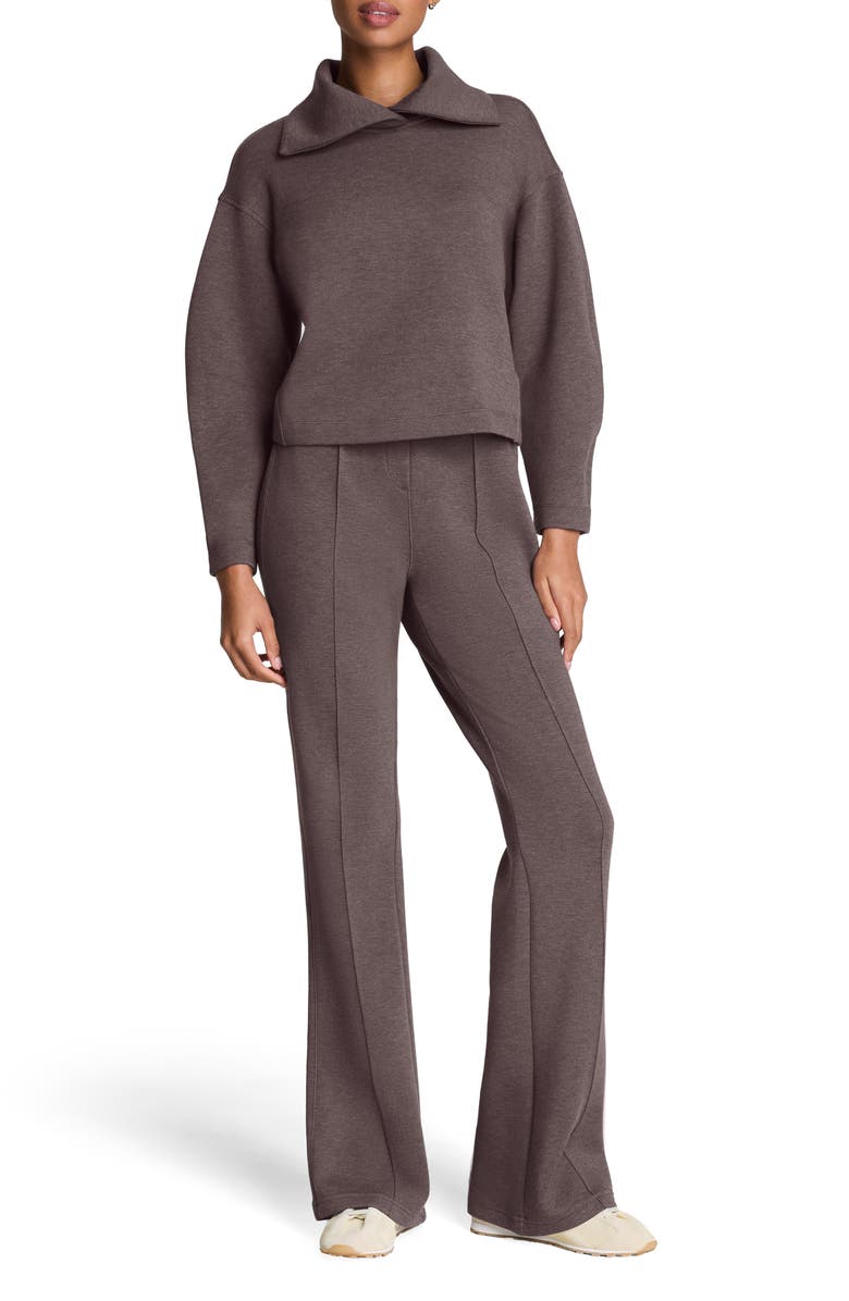 SPANX<sup>®</sup> Brushed AirEssentials<sup>®</sup> Flare Leg Pants, Alternate, color, Heather Storm