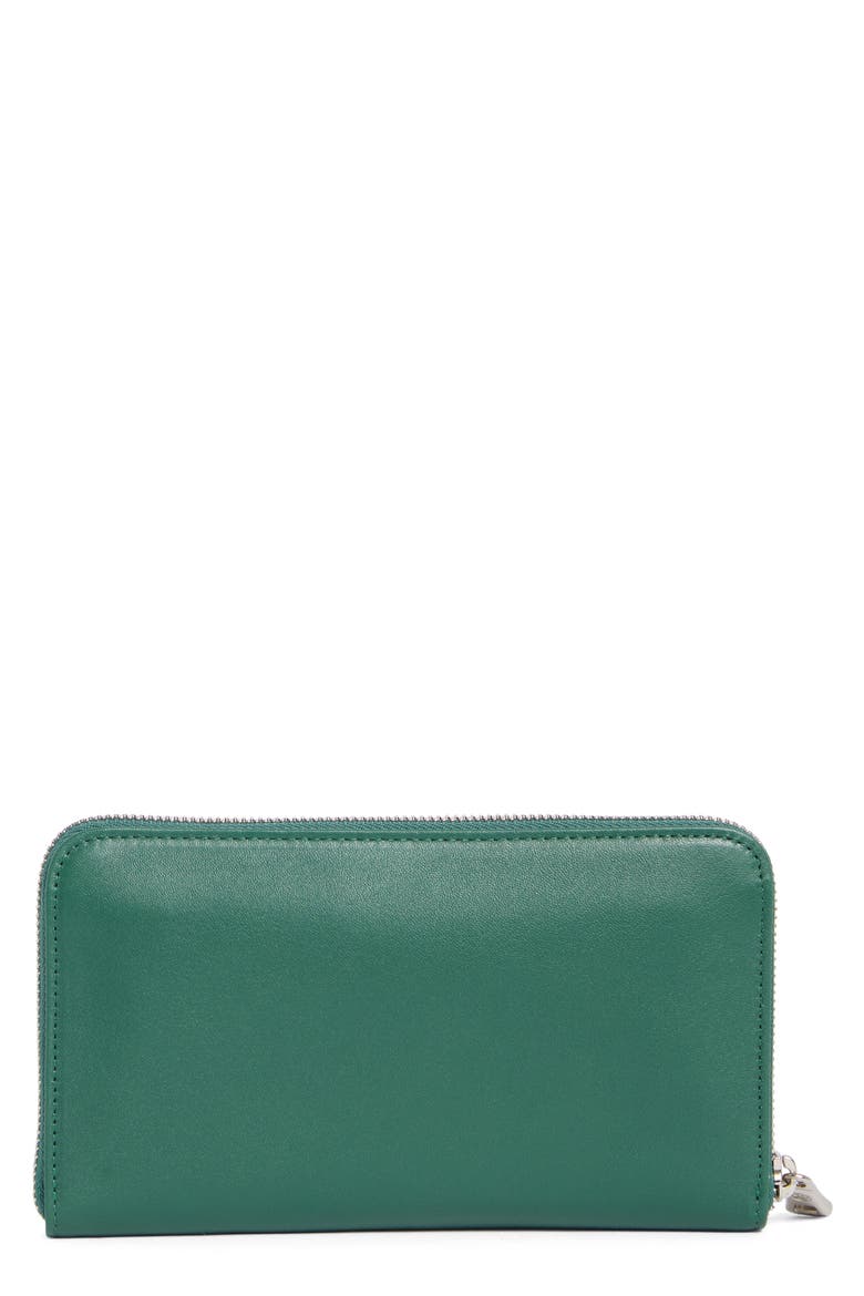 Le Pilage Cuir Zip Wallet, Alternate, color, EMERALD GREEN