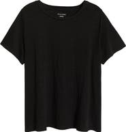 Eileen Fisher Crewneck Organic Linen T-Shirt