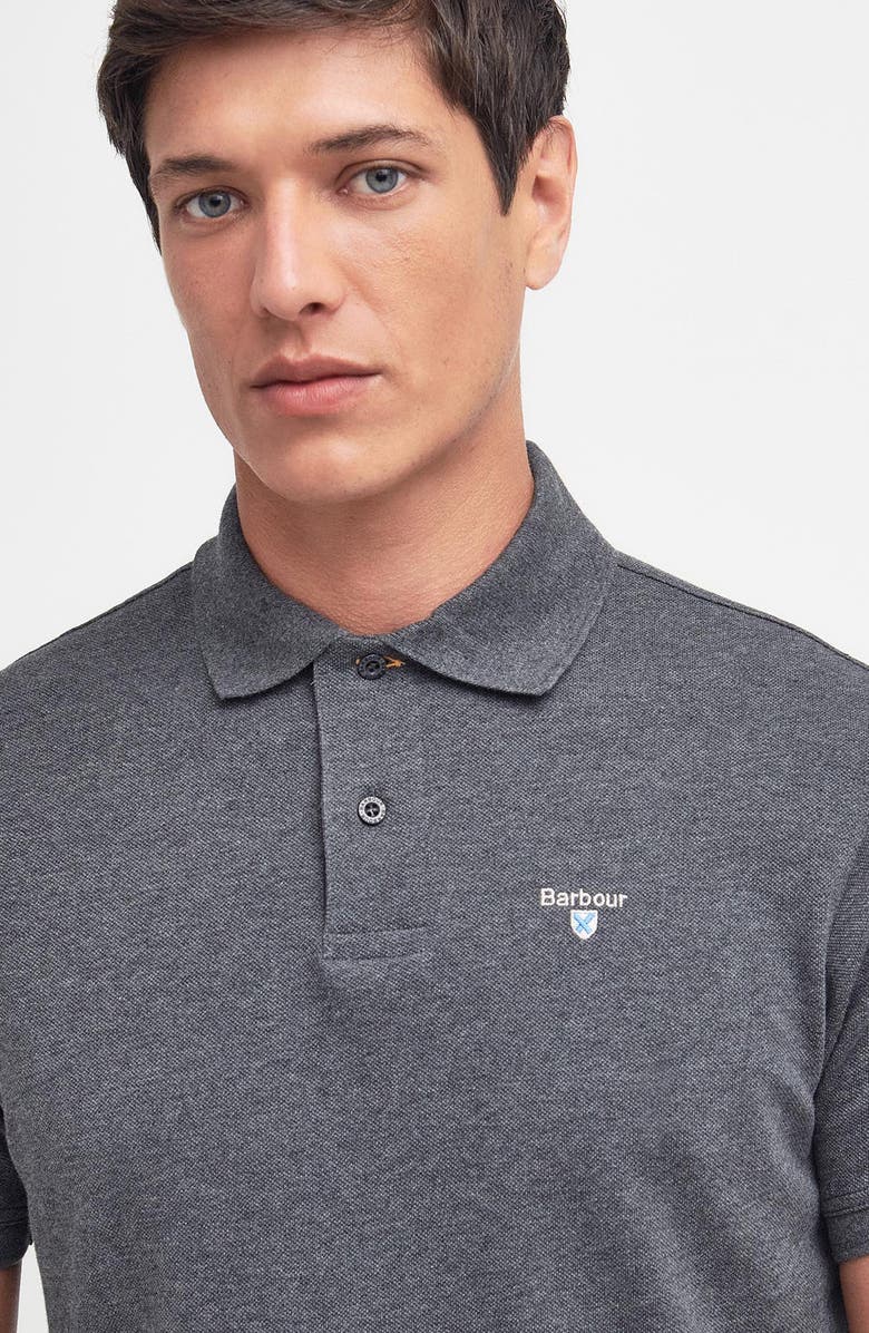 Barbour Regular Fit Tartan Piqué Polo, Alternate, color, Slate Marl