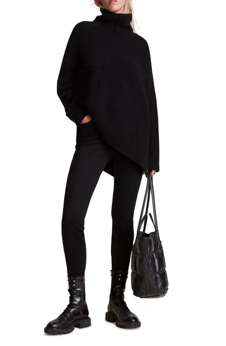 AllSaints Lock Mock Neck Sweater, Alternate, color,