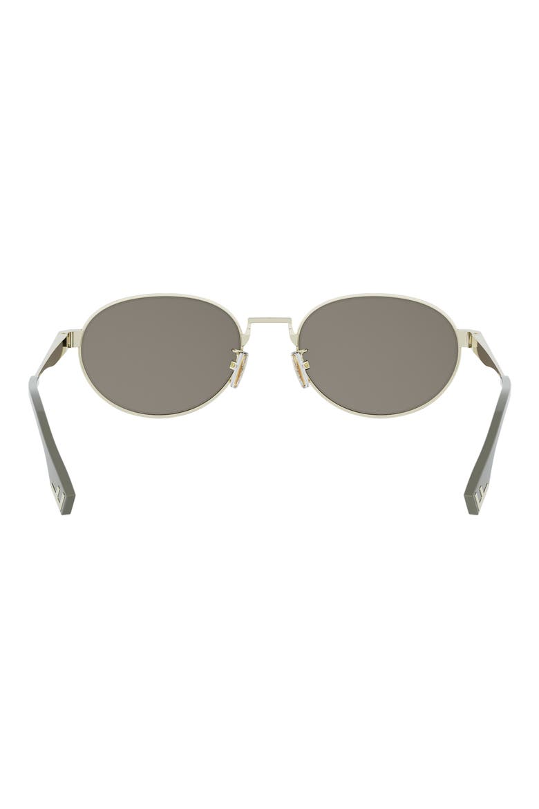 Sky 55mm Oval Sunglasses, Alternate, color, GOLD / BROWN MIRROR