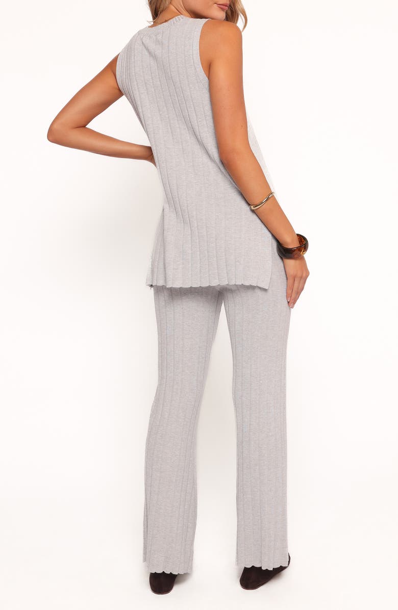 Petal & Pup Silvie Wide Rib Sweater Tank & Straight Leg Pants Set, Alternate, color, Grey