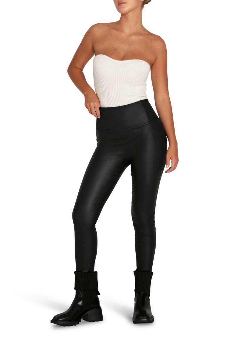 City Slicker Coated Legging, Main, color, Black