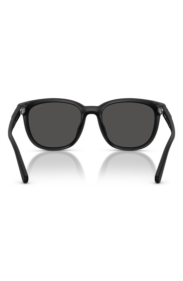 COACH 54mm Square Sunglasses, Alternate, color, Matte Black / Grey Solid