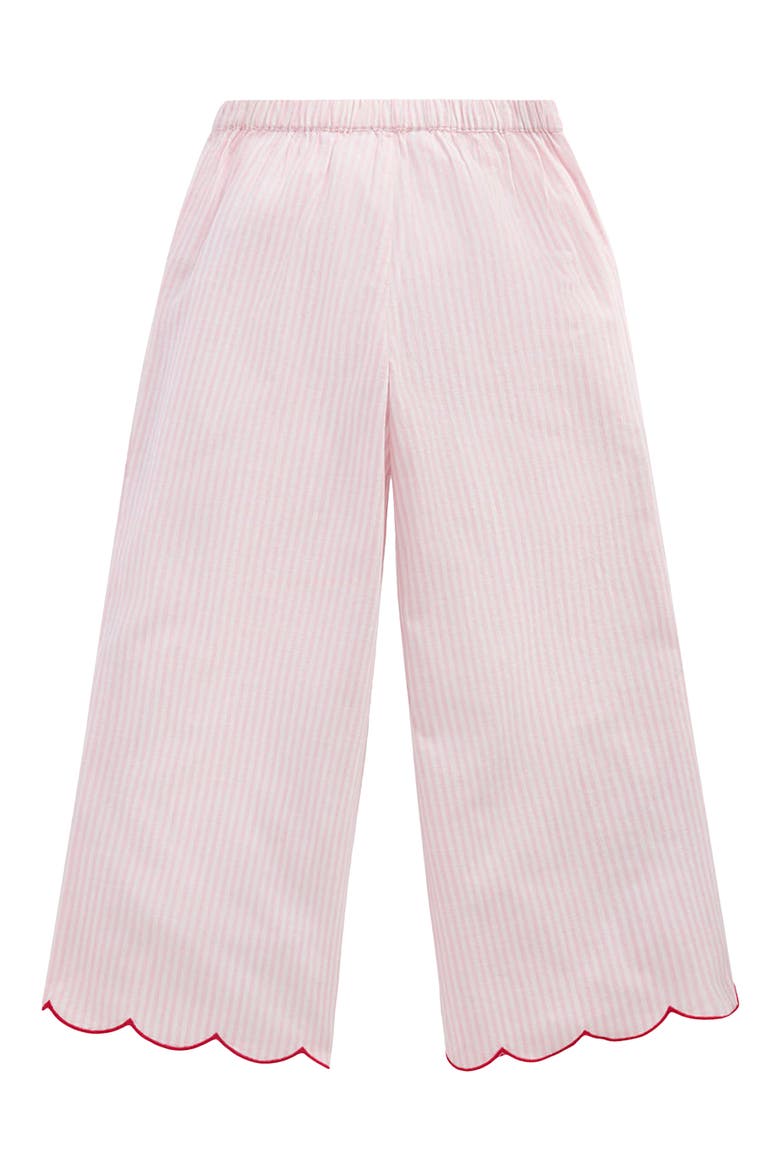 Kids' Scallop Hem Pants, Alternate, color, CHALK PINK/ IVORY FLORAL