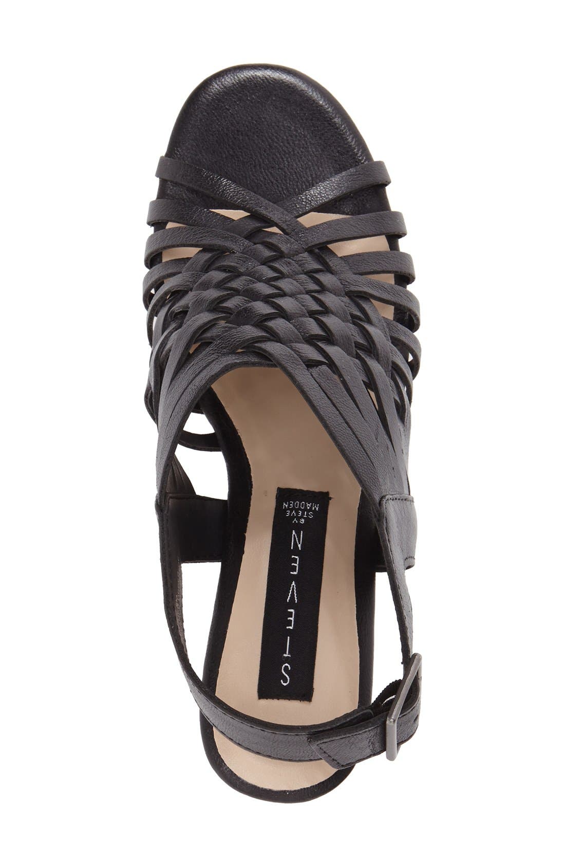 Steven New York Steven by Steve Madden 'Livvey' Wedge Sandal, Alternate, color, 