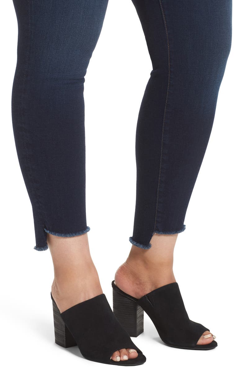 KUT from the Kloth Connie Step Hem Skinny Ankle Jeans, Alternate, color,