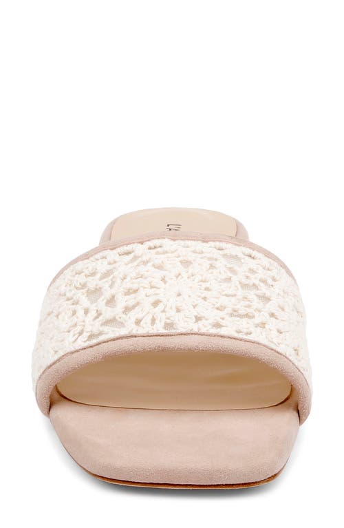 L Agence Armelle Slide Sandal In Ecru/pecan