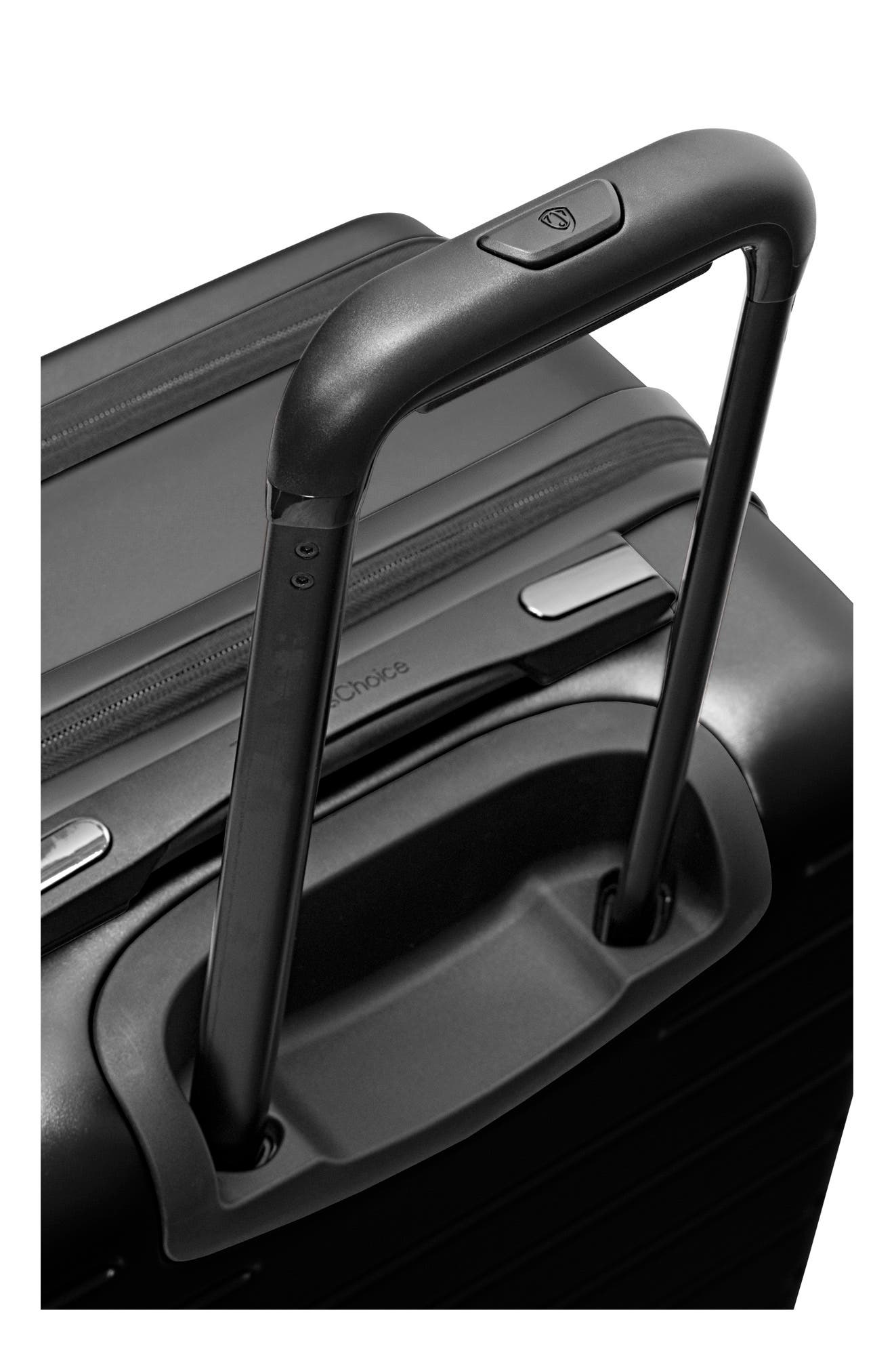 TRAVELERS CHOICE Mykel 22-Inch Carry-On Hardside Spinner Luggage, Alternate, color, Black