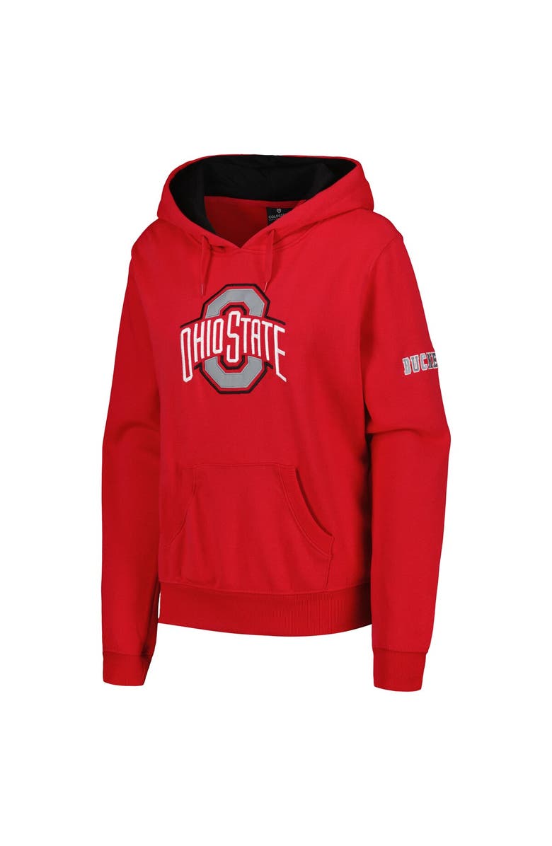 STADIUM ATHLETIC Women's Scarlet Ohio State Buckeyes Big Logo Pullover Hoodie, Alternate, color, Scarlet