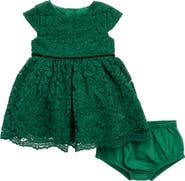 Pippa & Julie Bryce Lace Fit & Flare Dress & Bloomers Set