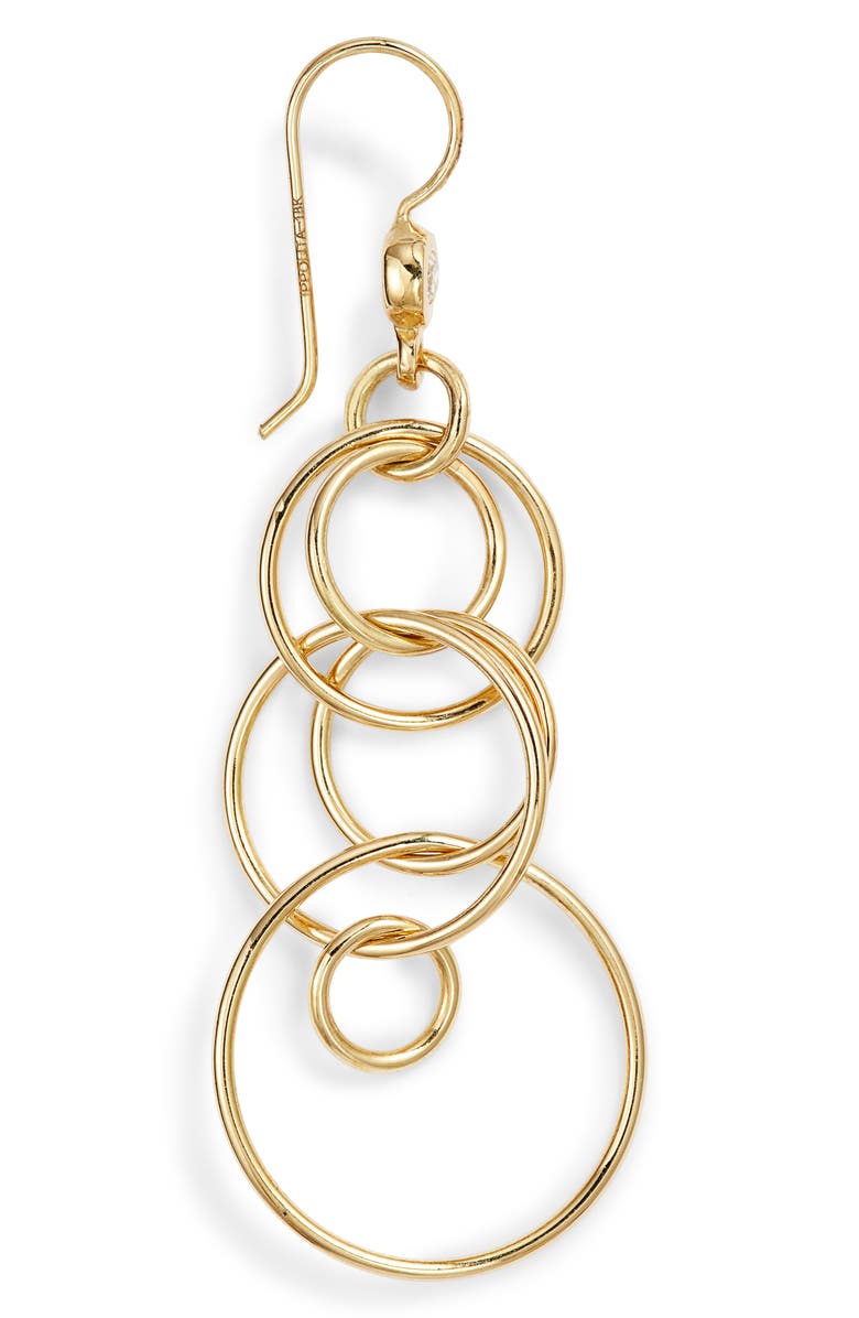 Ippolita Classico Mini Jet Set 18K Gold Earrings, Alternate, color, 