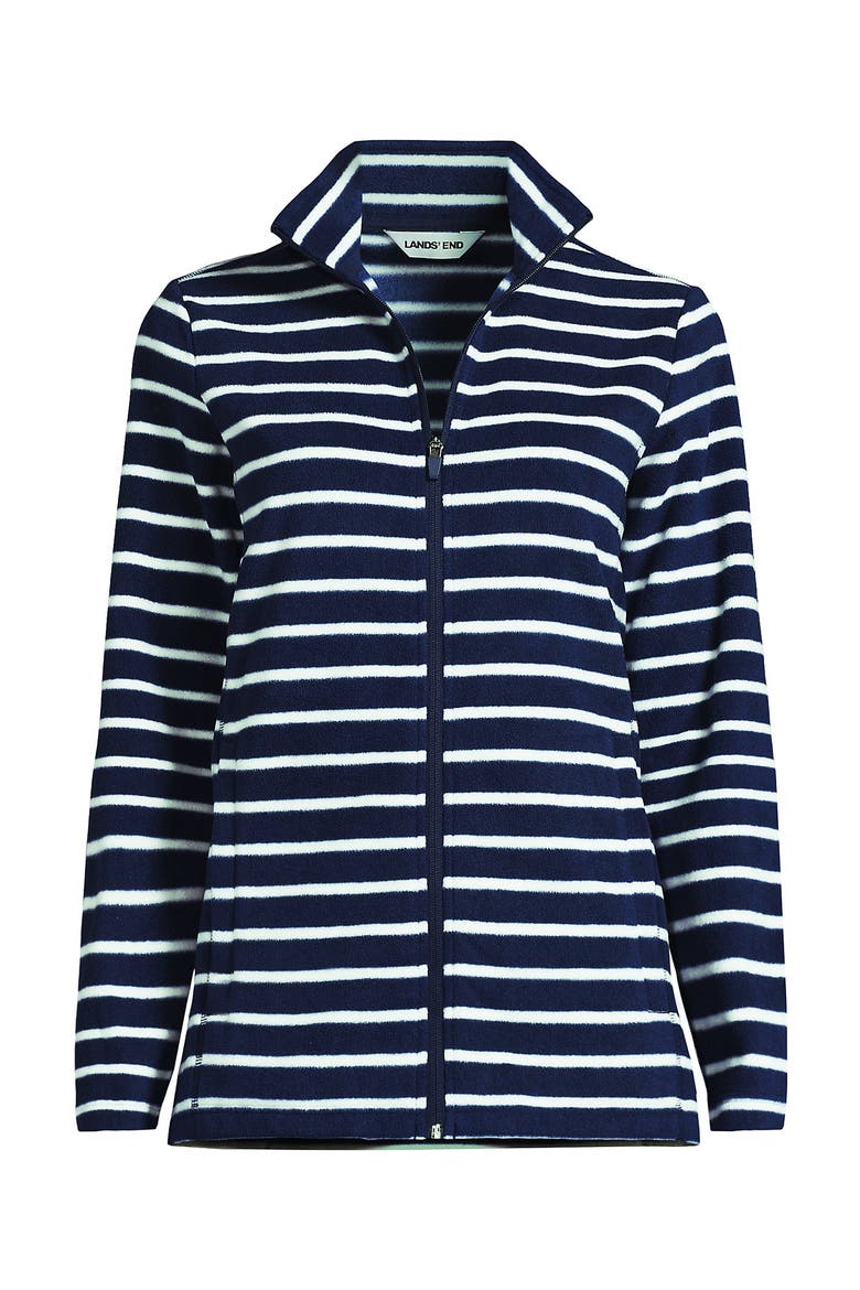 Anyweather Fleece Full Zip Jacket, Alternate, color, Deep Sea Navy/Ivory Stripe