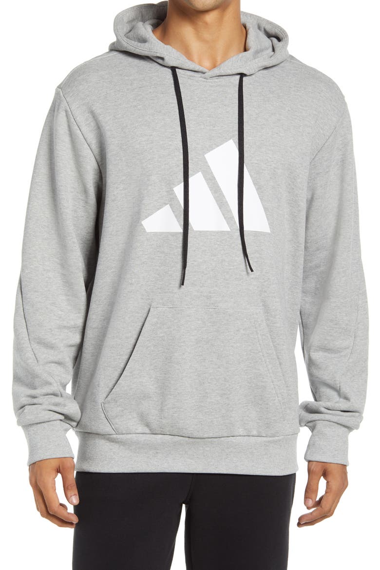 Sportswear Future Icons Logo Primegreen Hooded Sweatshirt, Main, color, MEDIUM GREY HEATHER